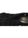 Black intrecciato Peep-Toe Heels
