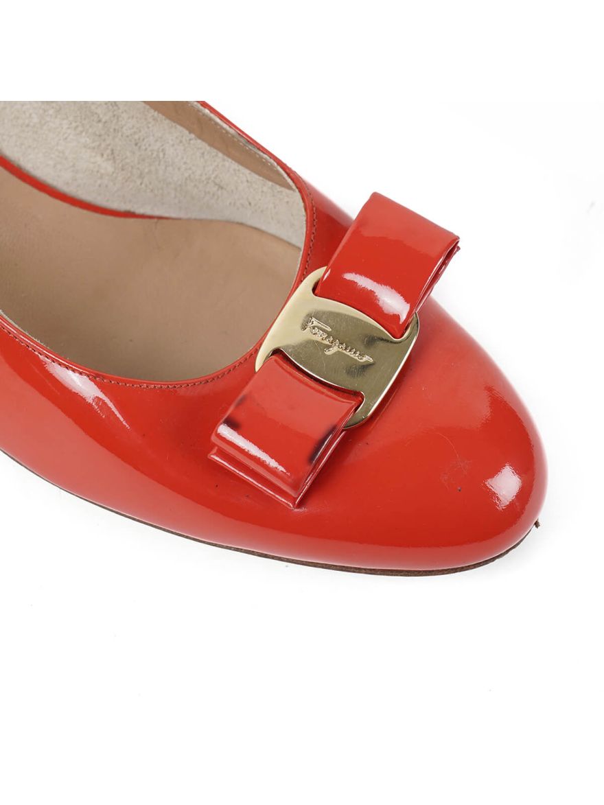 Vara Red Patent Leather Pumps Size - 9.5