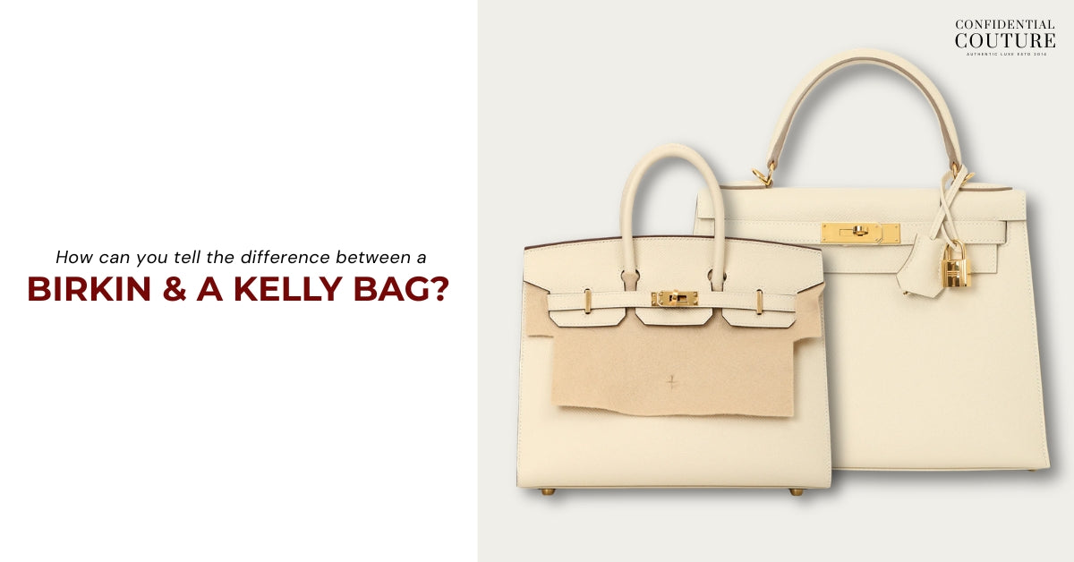 How can you tell the difference between a Birkin and a Kelly bag?
