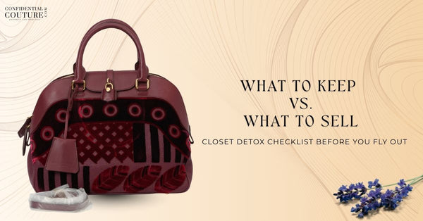 What to Keep vs. What to Sell: Closet Detox Checklist Before You Fly Out