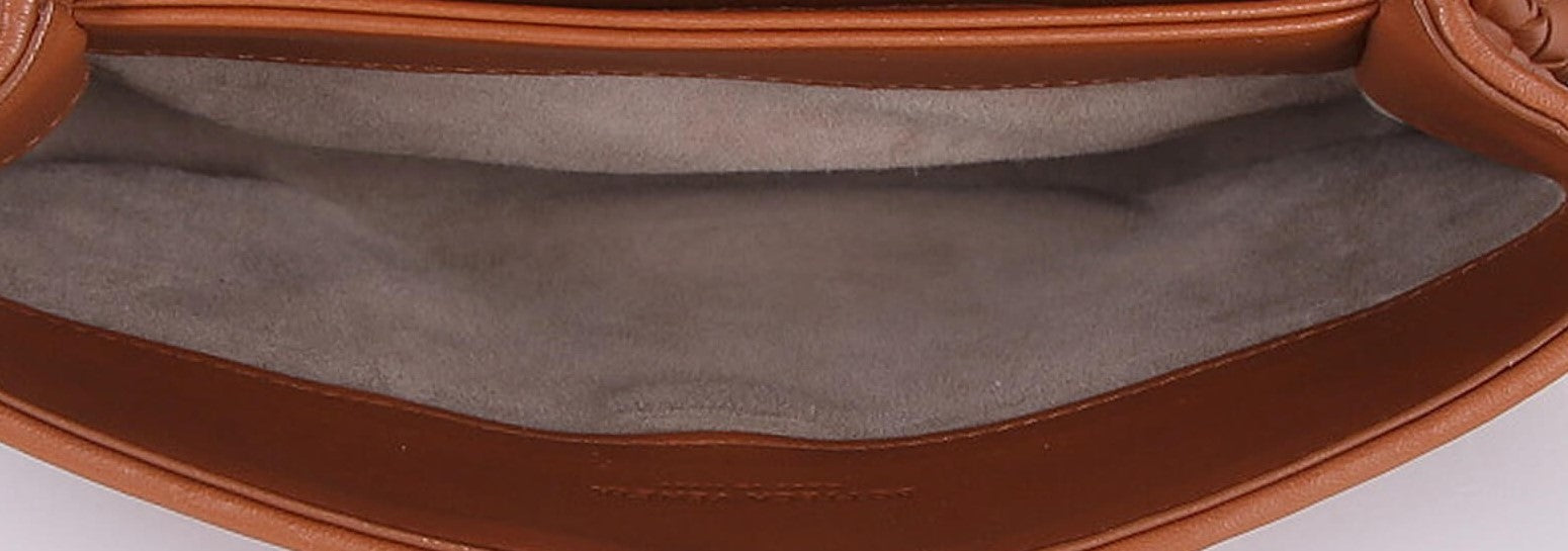 Brown Intrecciato Olimpia Small Bag