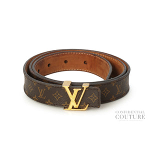Monogram LV Initials Slim Belt- 34/85