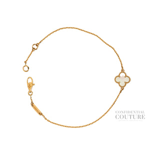 Sweet Alhambra Mother of Pearl 18K Yellow Gold Bracelet | 2025