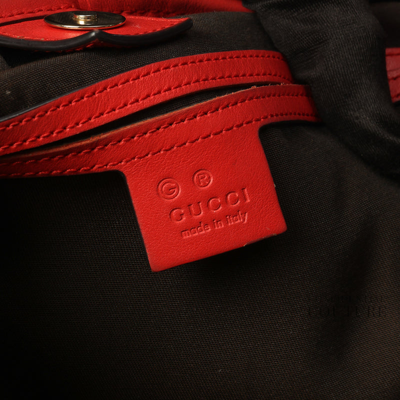 Red Guccissima Medium Leather Joy Tote