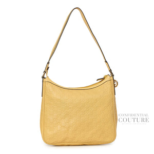 Yellow GG Guccissima Hobo Bag
