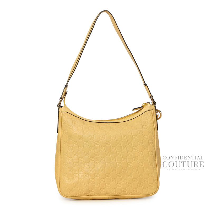 Yellow GG Guccissima Hobo Bag