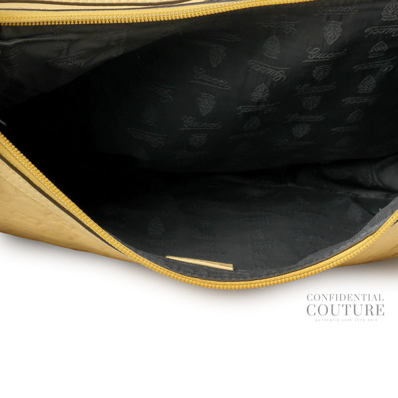 Yellow GG Guccissima Hobo Bag