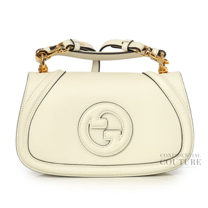 Blondie White Medium Satchel Crossbody Bag