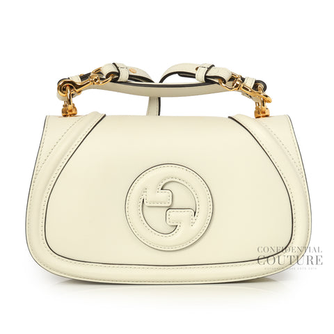 Blondie White Medium Satchel Crossbody Bag