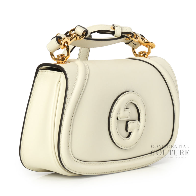 Blondie White Medium Satchel Crossbody Bag