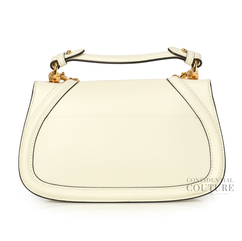 Blondie White Medium Satchel Crossbody Bag