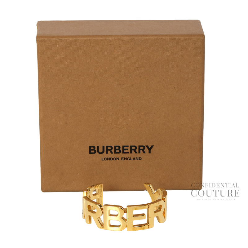 Gold Logo Cuff Bracelet