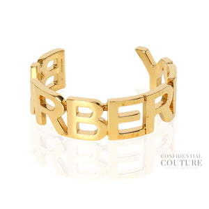 Gold Logo Cuff Bracelet