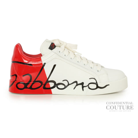 White/Red Portofino Sneakers EU 37.5 | UK 5 | US 7.5