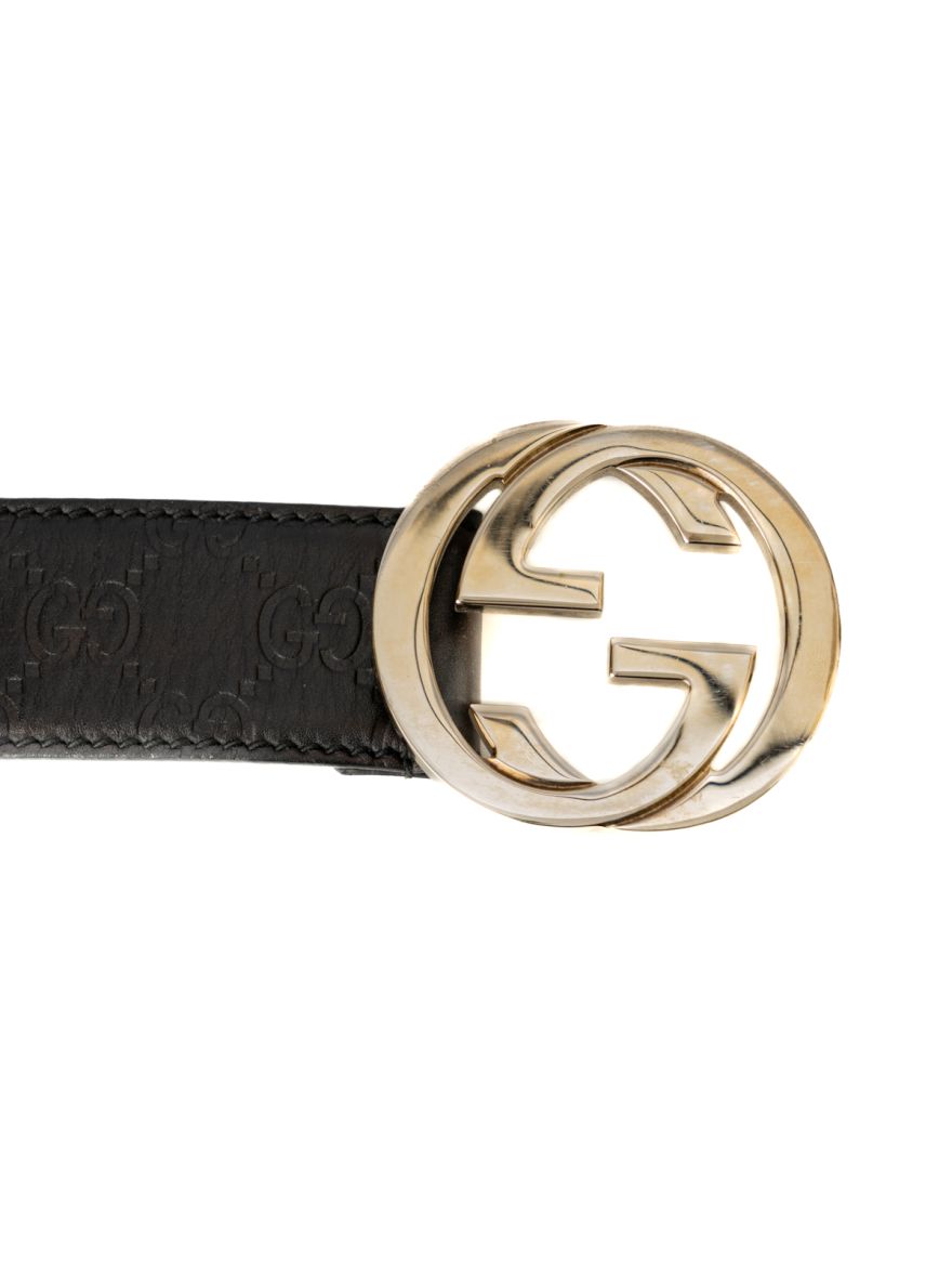 GG Interlocking Monogram Belt Size: 36