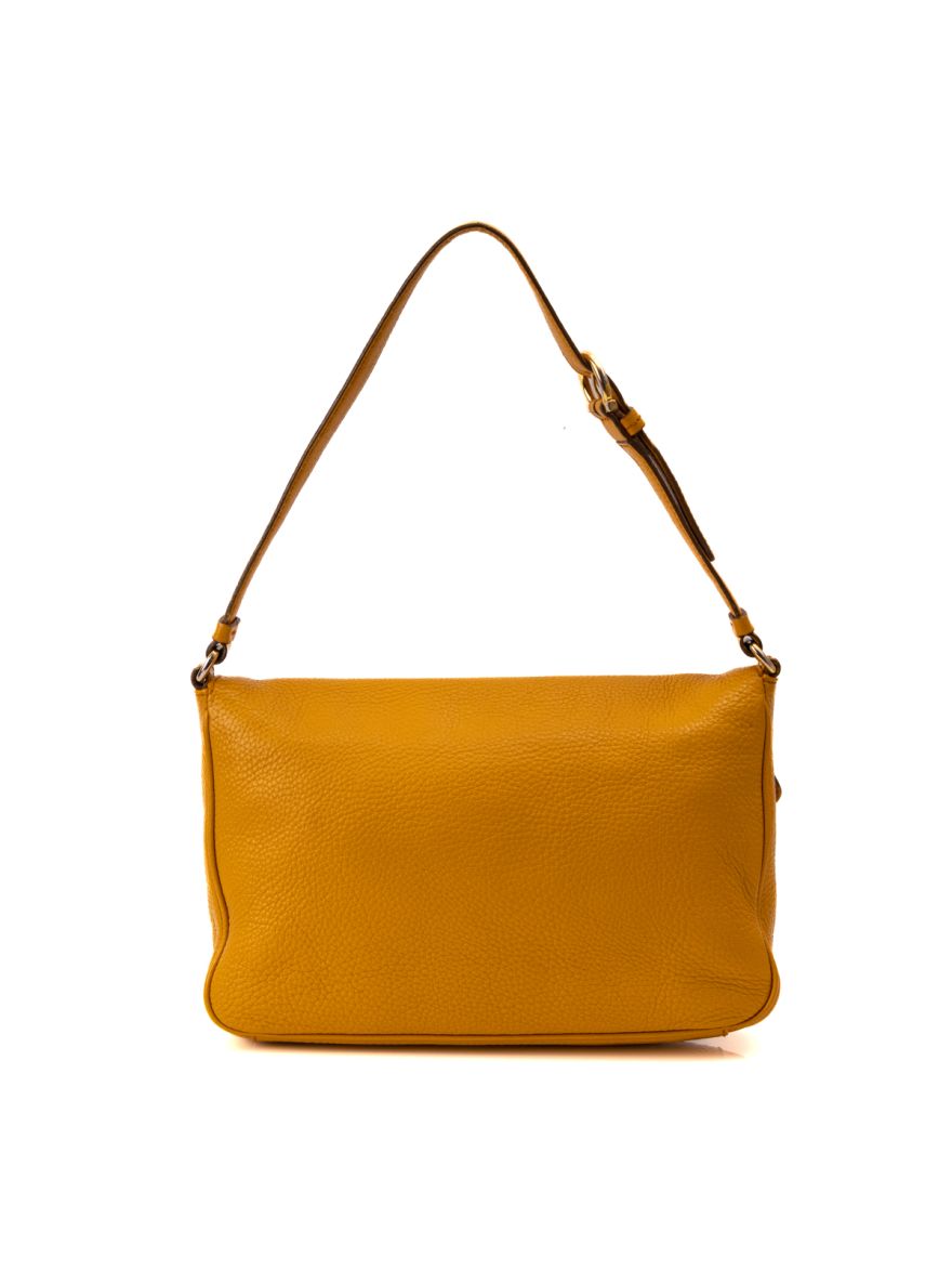 Mustard Yellow Flap Shoulder Bag One Size