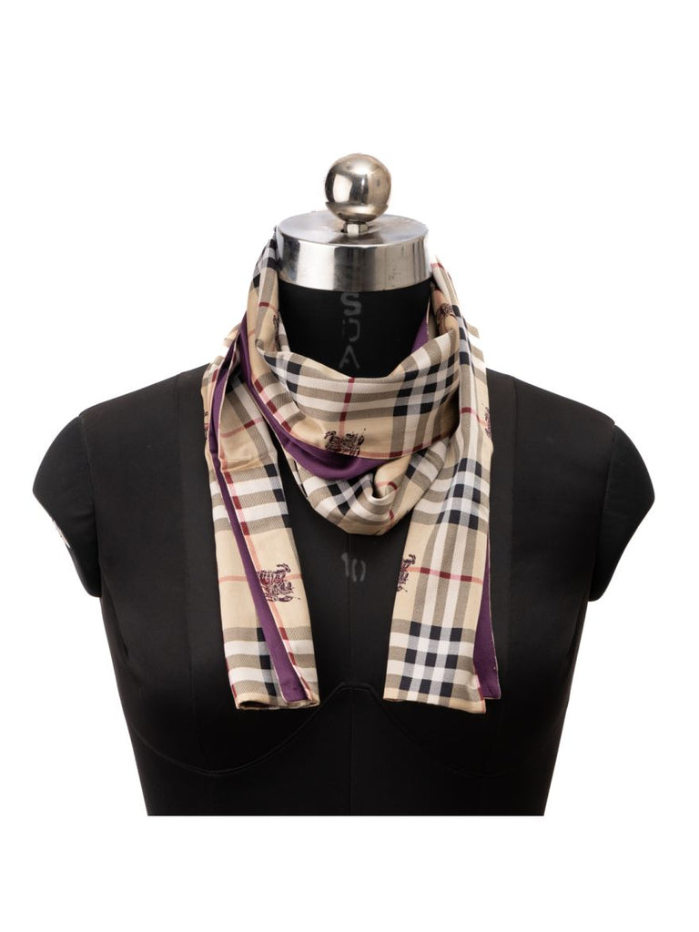 Burberry Check Nova Silk Scarf - Main Image