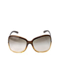 Round Brown Ombre Sunglasses