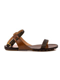 Brown Ankle Strap Sandals Size: 38