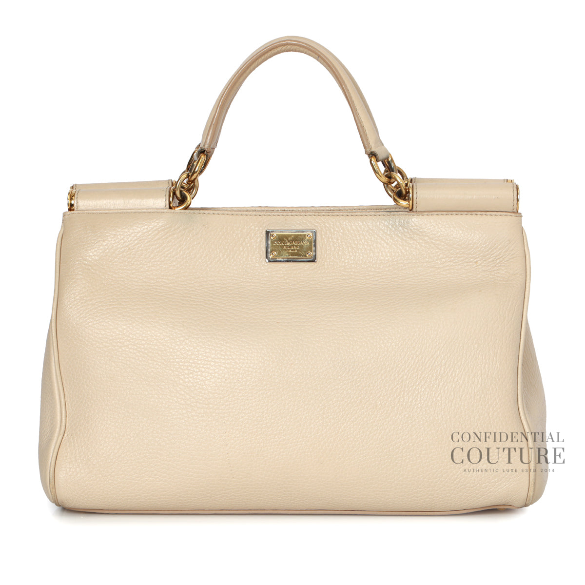 Nude Medium Miss Sicily Tote Bag