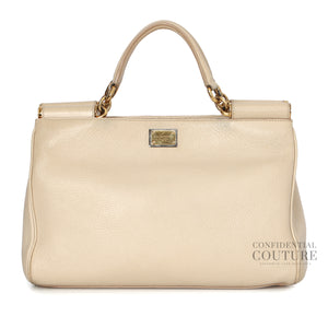 Nude Medium Miss Sicily Tote Bag