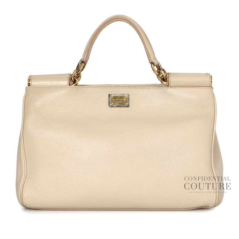 Dolce & Gabbana Nude Medium Miss Sicily Tote Bag