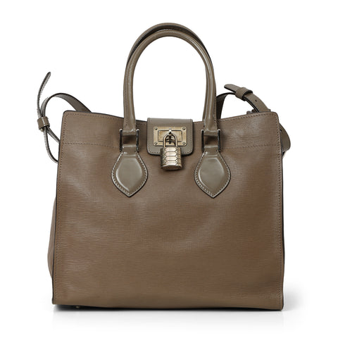 Brown Leather Tote Bag