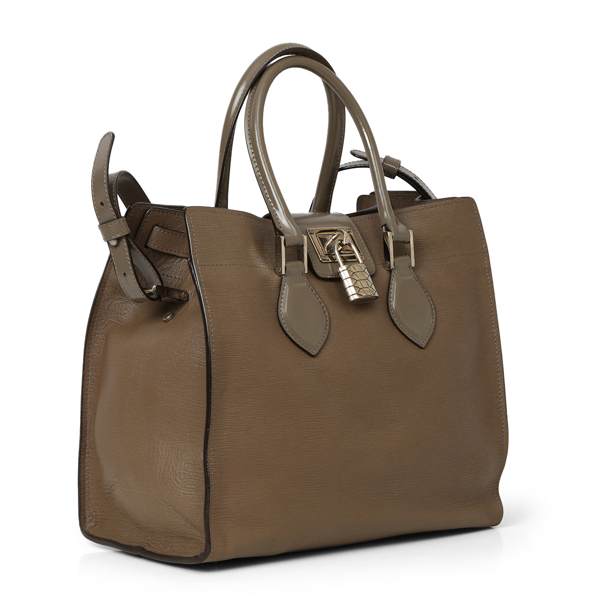 Brown Leather Tote Bag