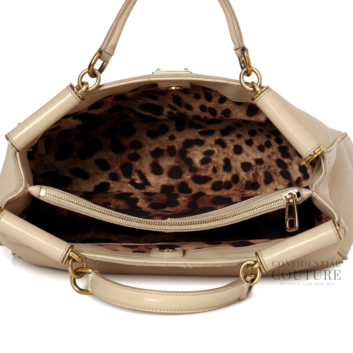 Nude Medium Miss Sicily Tote Bag