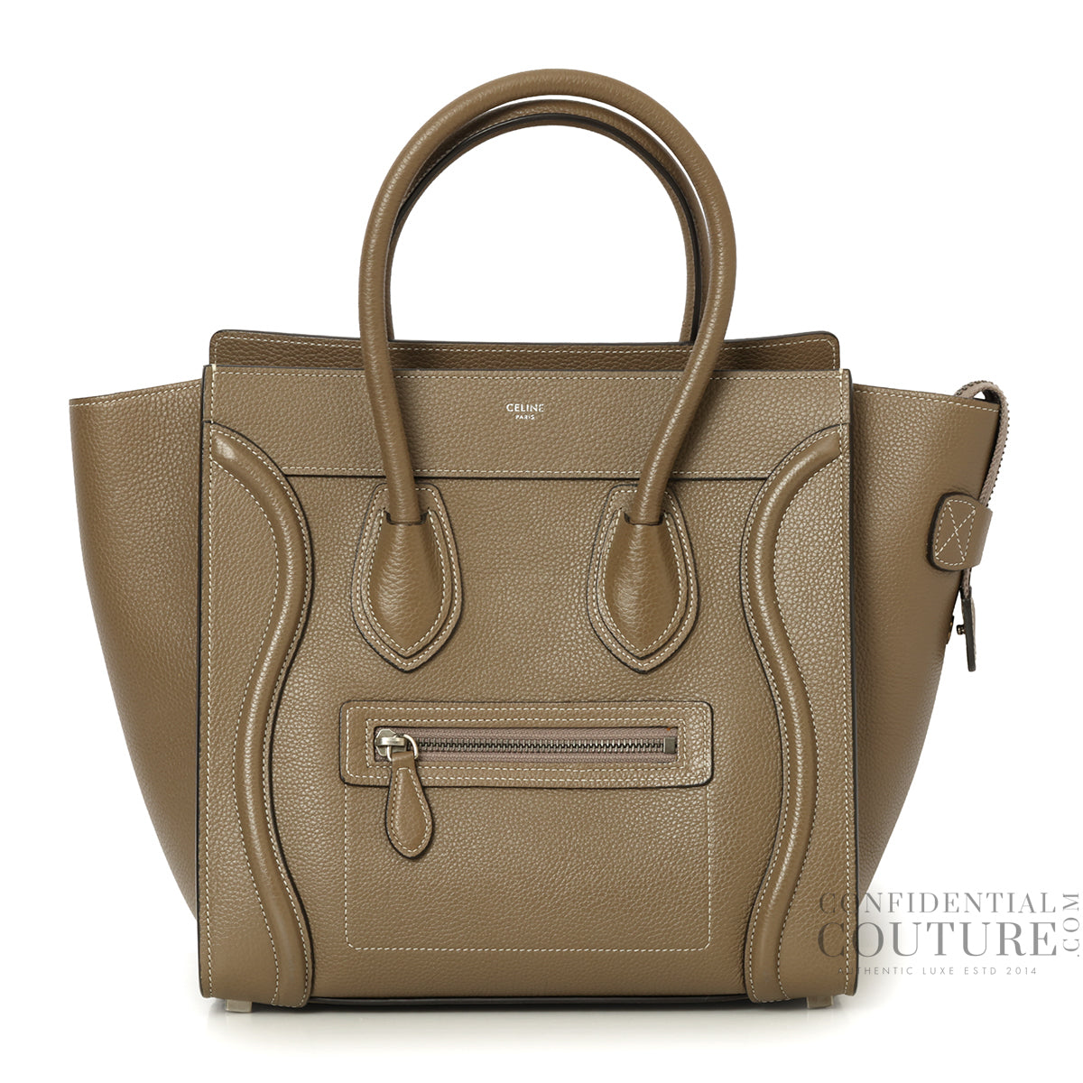 Grey Micro Luggage Tote