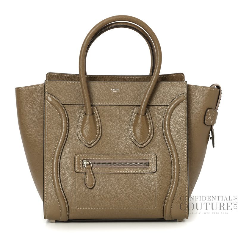 Grey Micro Luggage Tote