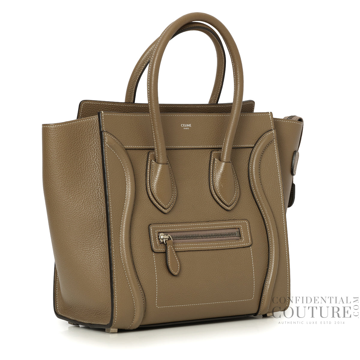 Grey Micro Luggage Tote