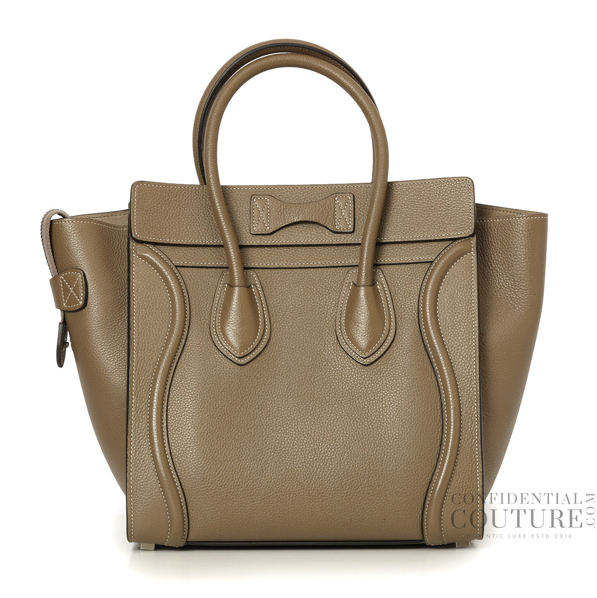 Grey Micro Luggage Tote