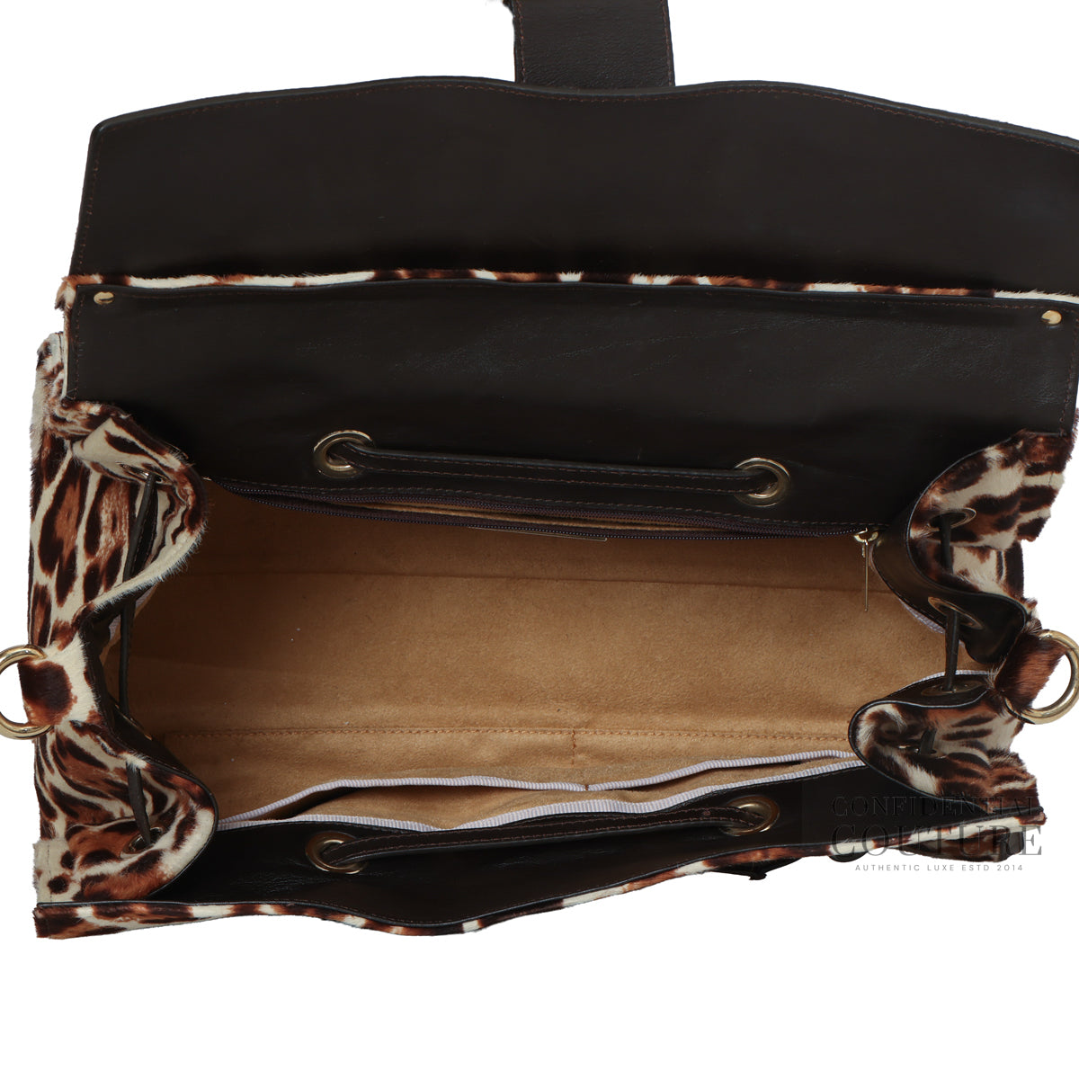 Leopard Print Rosalie Pony Hair Satchel