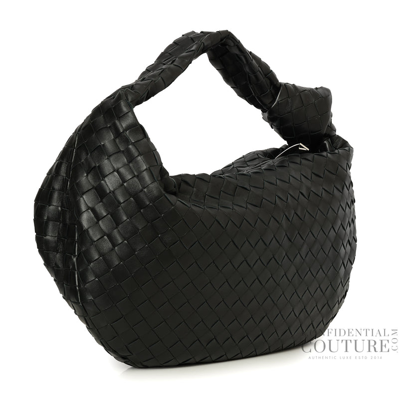 Black Intrecciato Jodie Medium Shoulder Bag