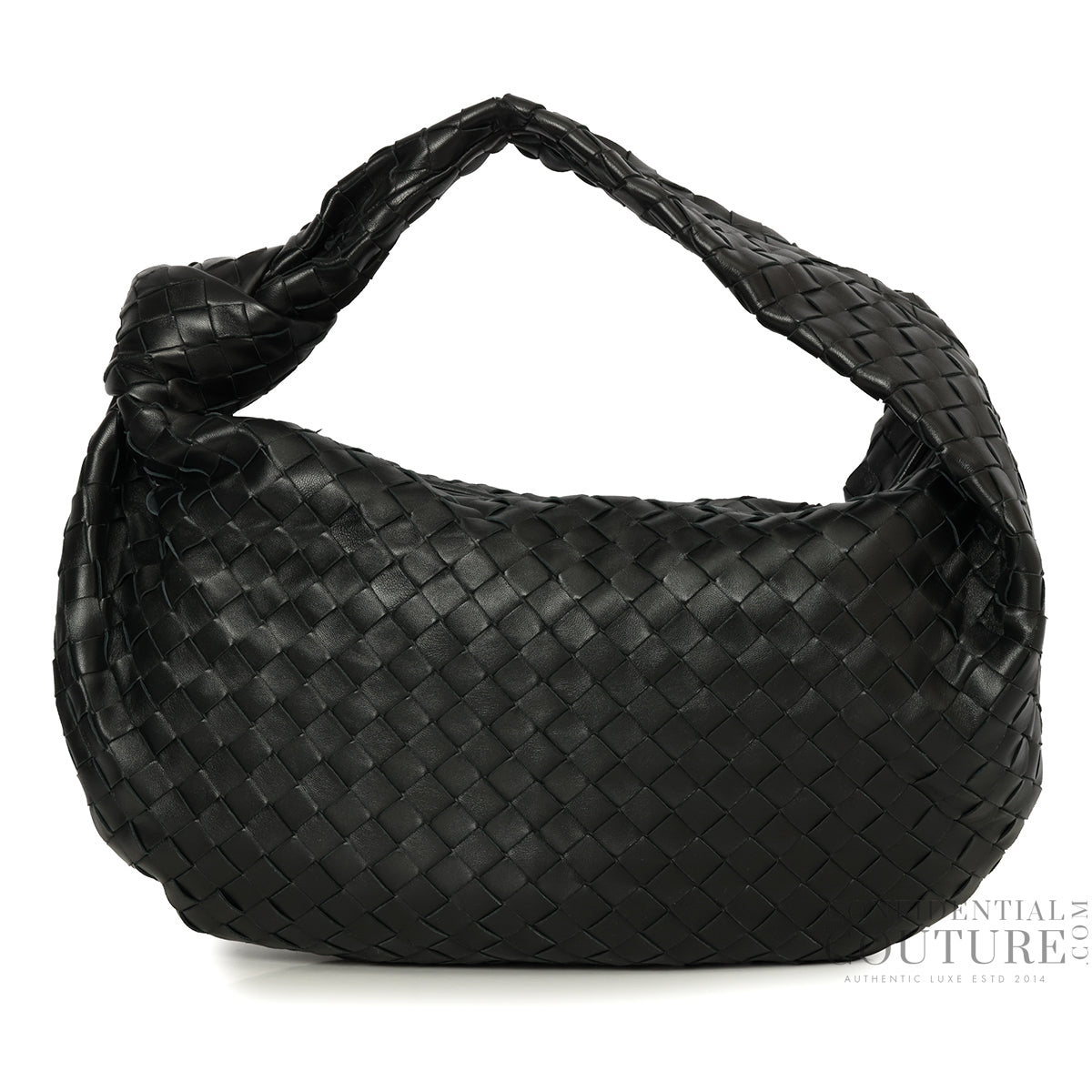 Black Intrecciato Jodie Medium Shoulder Bag