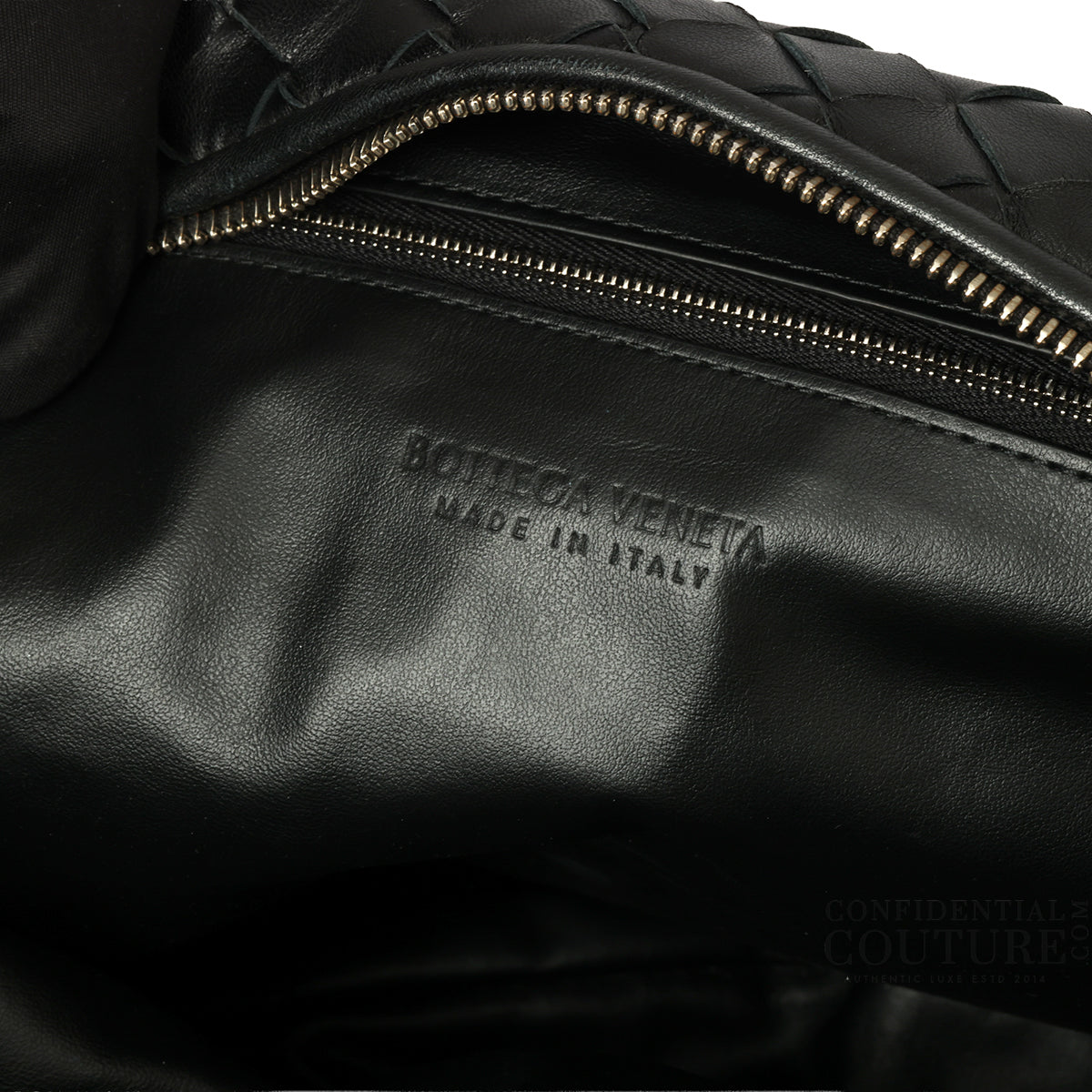 Black Intrecciato Jodie Medium Shoulder Bag