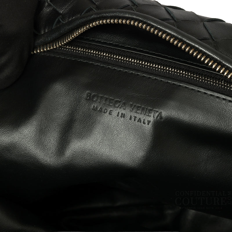 Black Intrecciato Jodie Medium Shoulder Bag