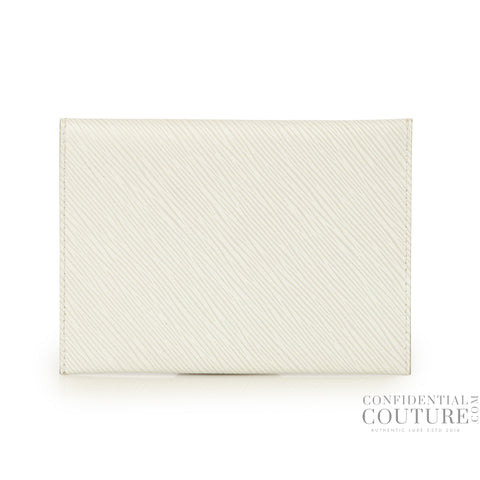 White Epi Leather MM Pochette