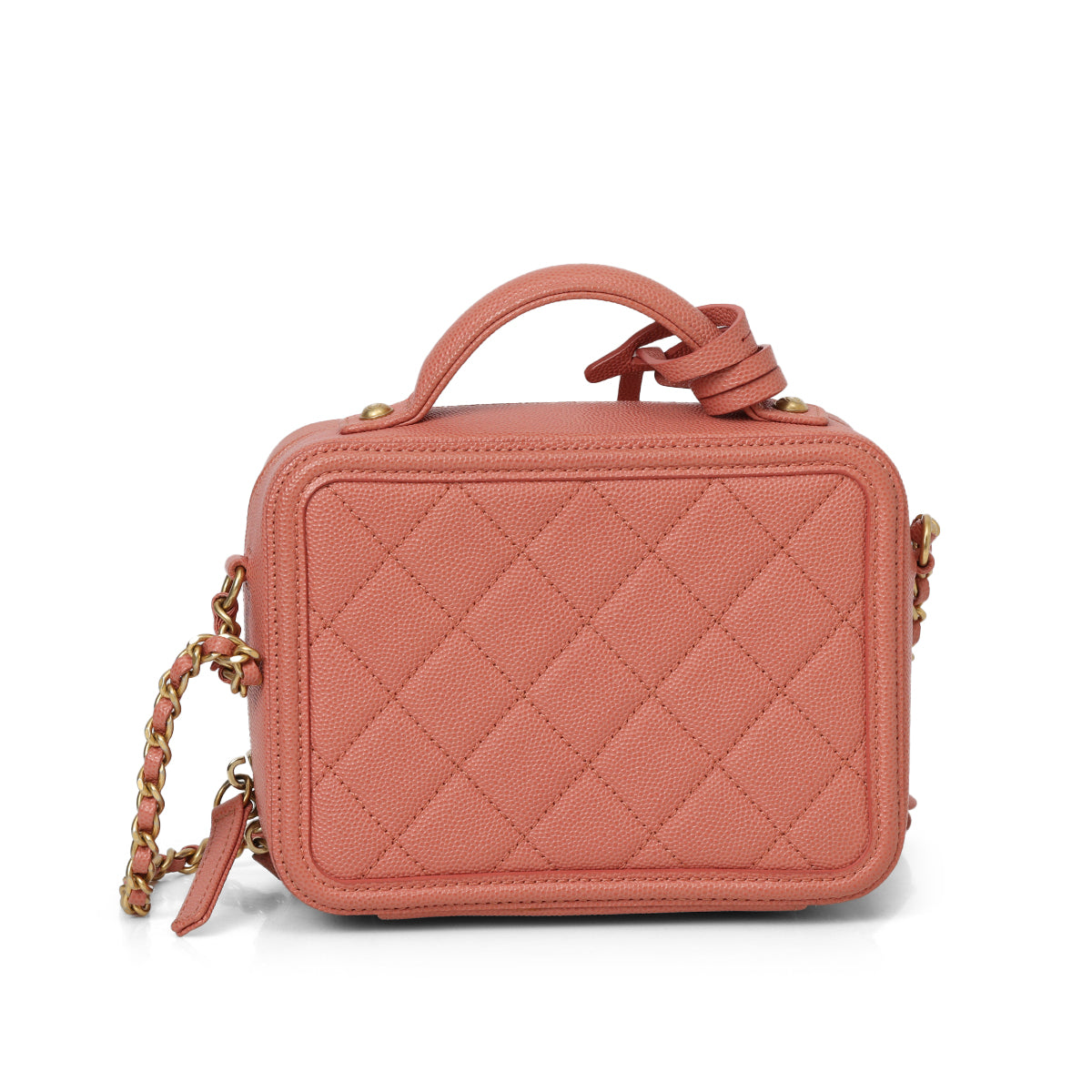 Dusty Rose CC Small Filigree Vanity Case