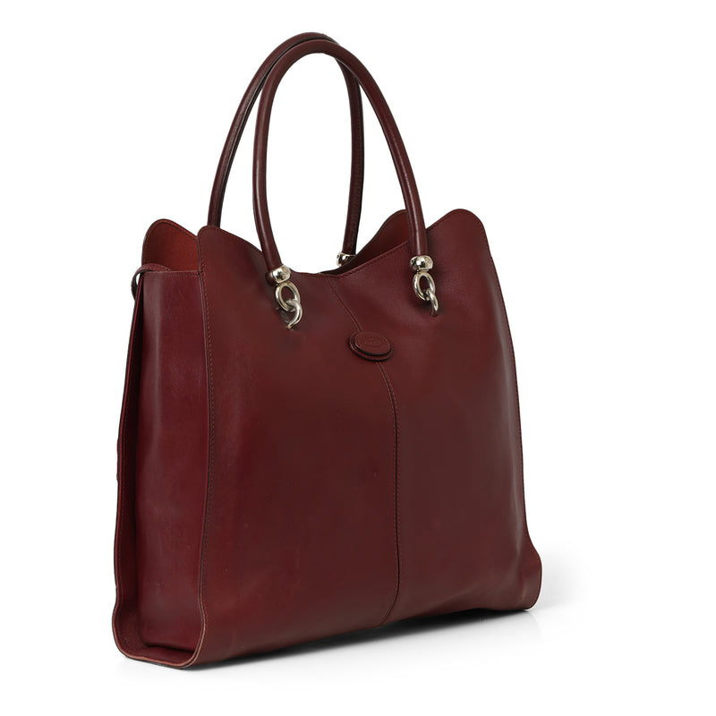 Wine Sella Long Leather Tote Bag One Size