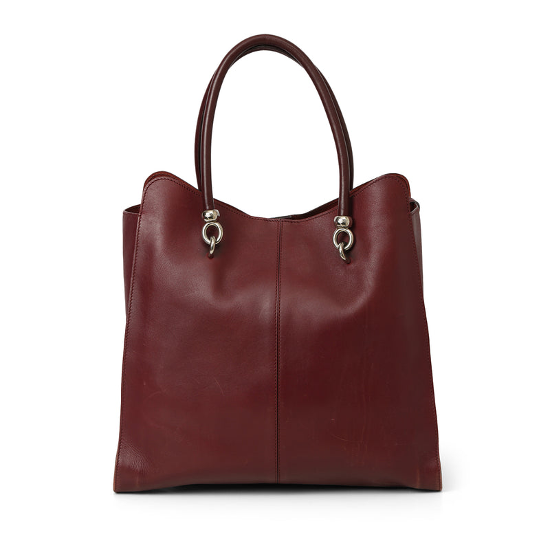 Wine Sella Long Leather Tote Bag One Size