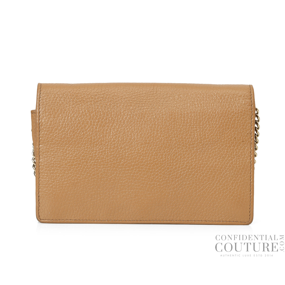 Camel Soho Wallet on Chain Bag