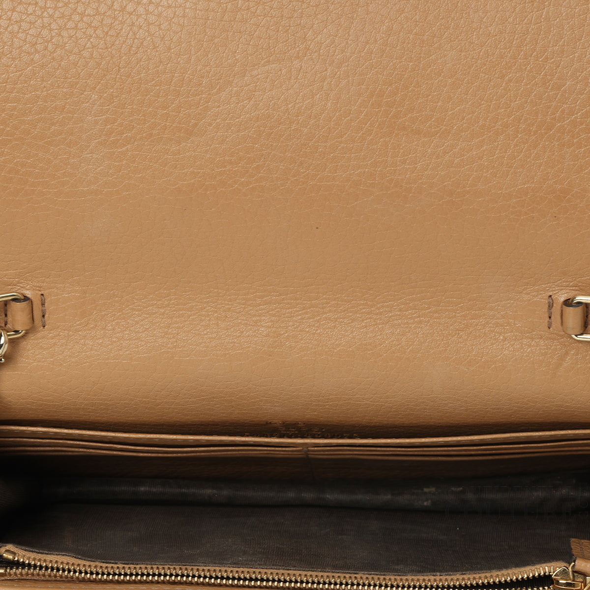 Camel Soho Wallet on Chain Bag