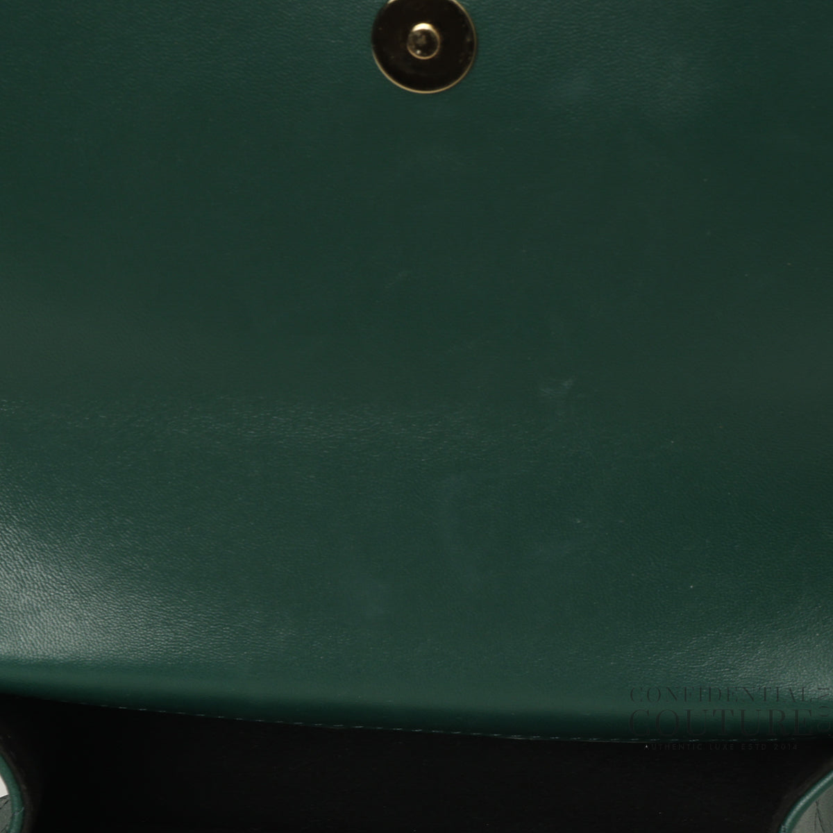 Green Skull Evening Shoulder Bag