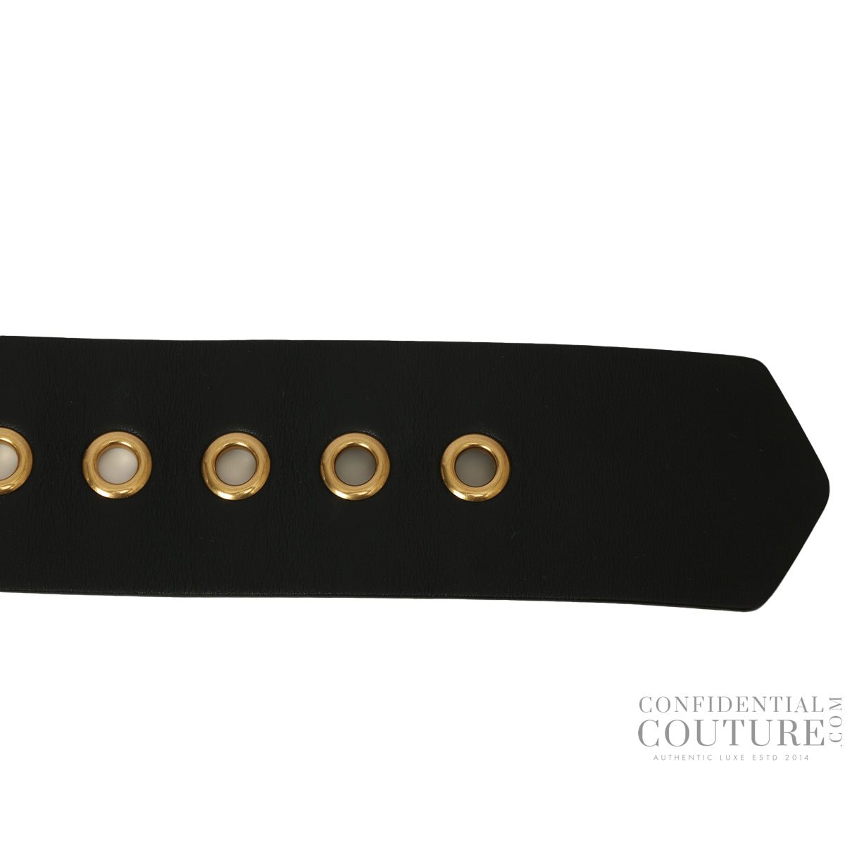 Black Leather DiorQuake Belt Size 75cm