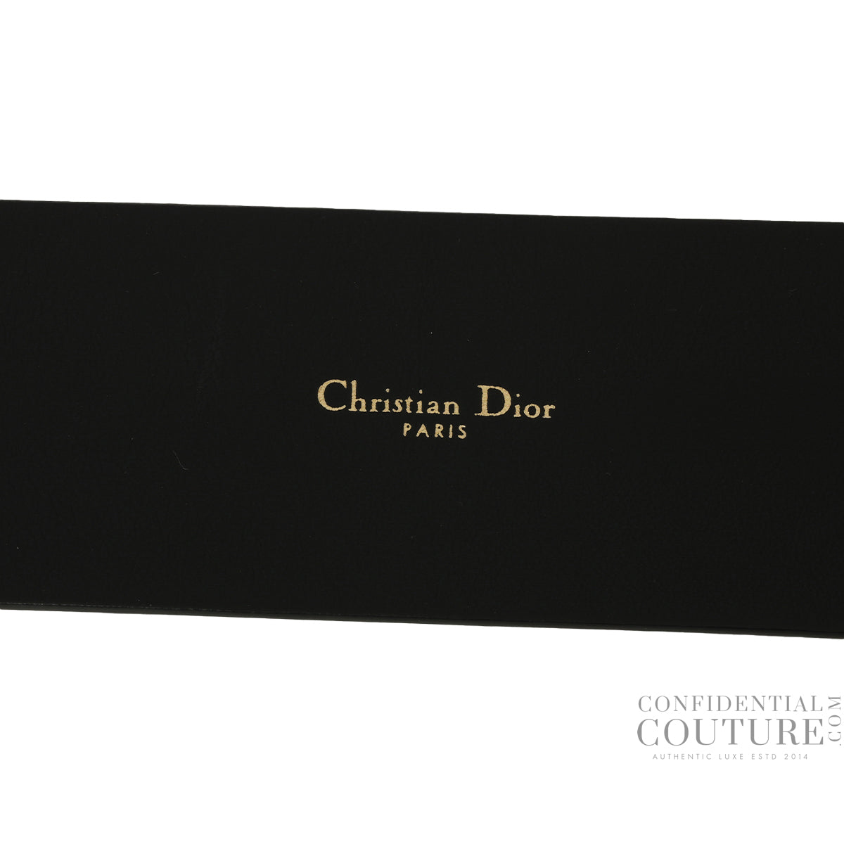 Black Leather DiorQuake Belt Size 75cm