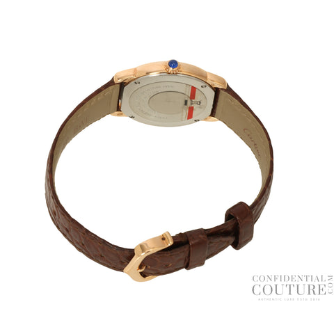 Ronde Solo De Cartier With Brown Leather Strap 29MM