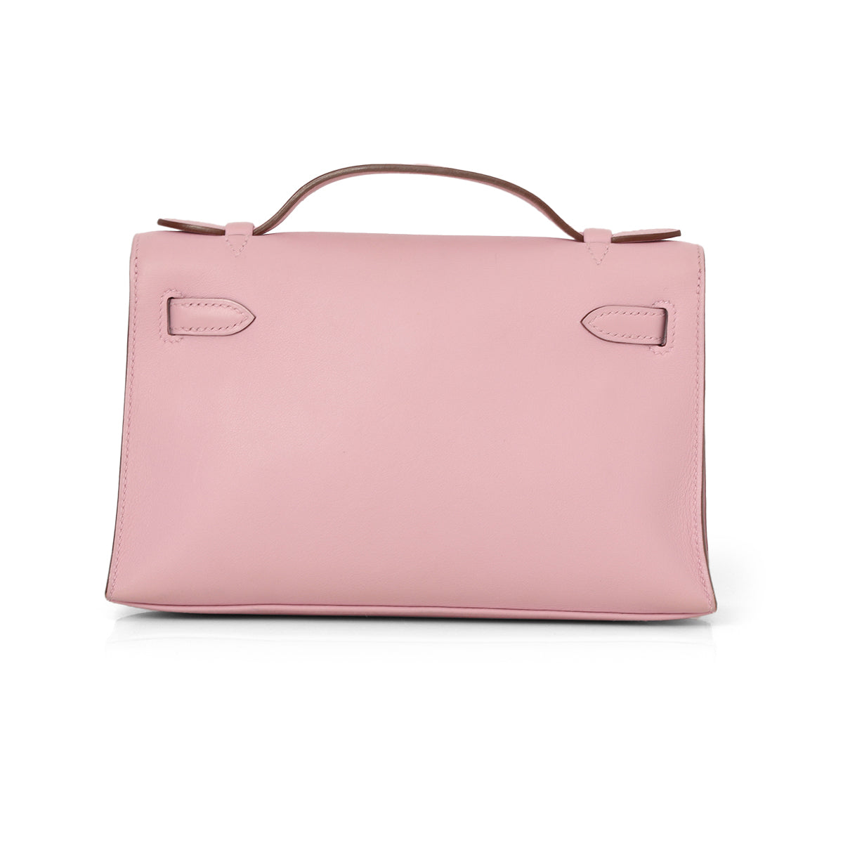 Kelly Pochette Veau Swift Mauve Sylvestre with Rose Gold Hardware