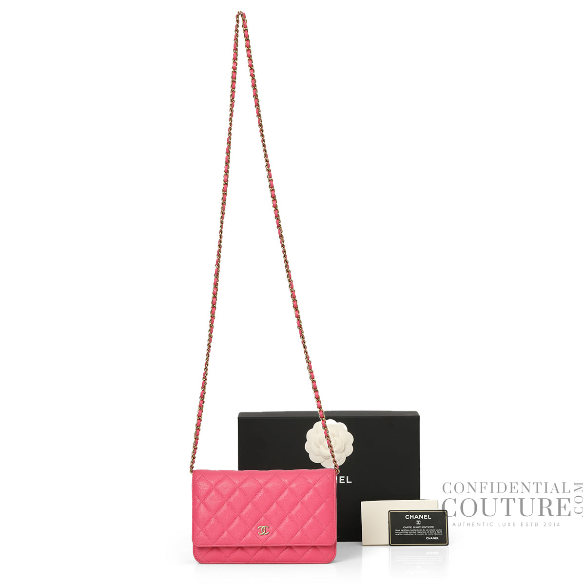 Fuchsia Classic Wallet On Chain Bag